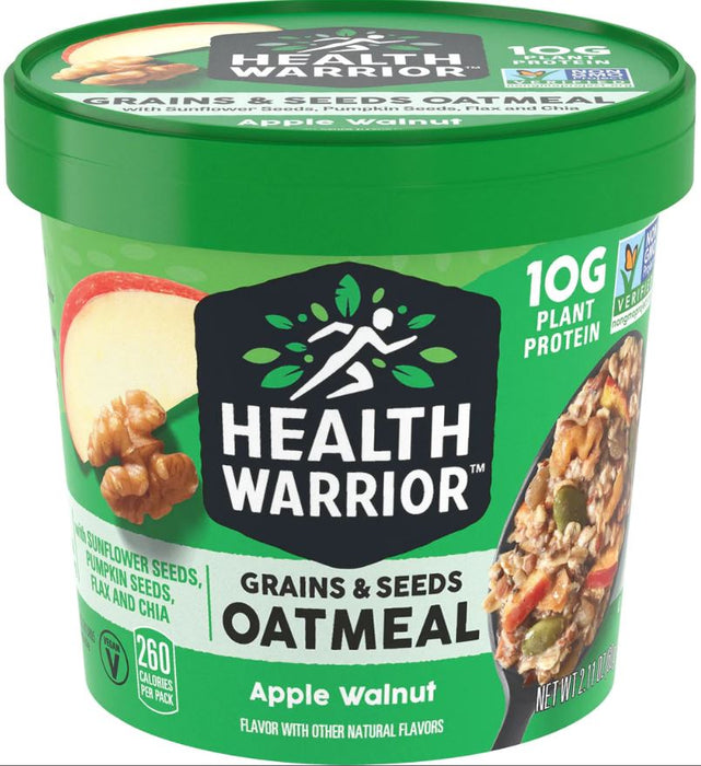 HEALTH WARRIOR: Oatmeal Apple Walnut Cup, 2.11 oz
