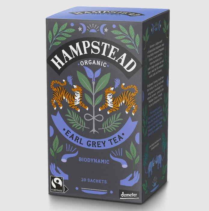 HAMPSTEAD TEA: Organic Earl Grey Tea, 20 bg