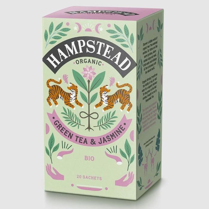 HAMPSTEAD TEA: Jasmine Green Tea, 20 bg