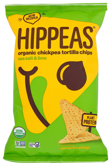 HIPPEAS: Sea Salt Lime Organic Chickpea Tortilla Chips, 5 oz