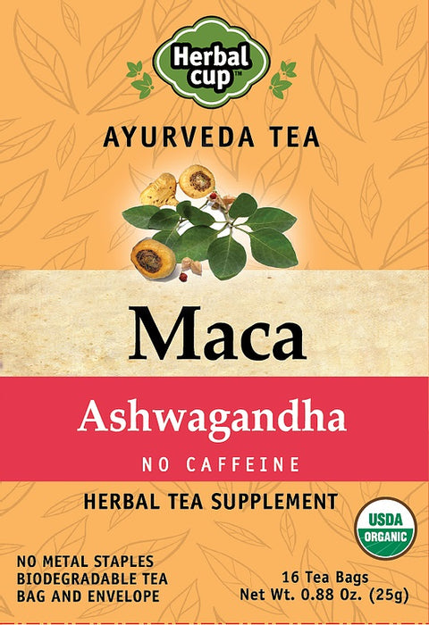 HERBAL CUP: Maca Ashwagandha Tea, 16 bg