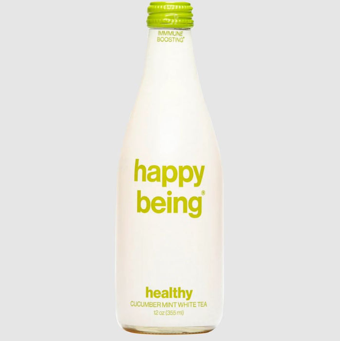HAPPY BEING: Cucumber Mint White Tea, 12 fo