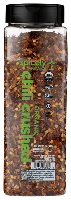 SPICELY ORGANICS: Organic Chili Pepper Crushed, 13 oz