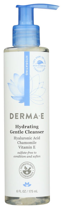 DERMA E: Hydrating  Gentle Cleanser, 6 oz
