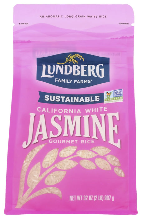LUNDBERG: White Jasmine Rice, 32 oz