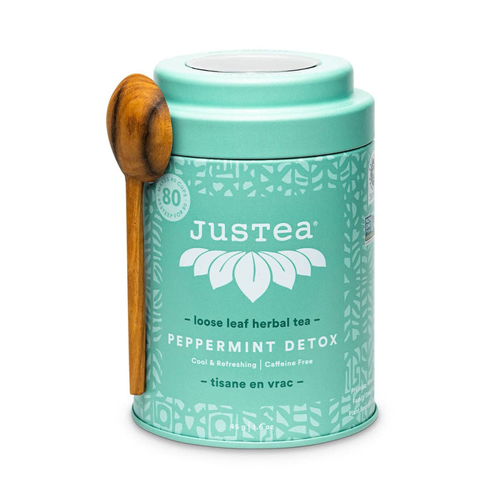 JUSTEA: Peppermint Detox Loose Tea, 1.6 oz