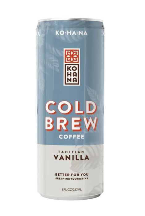 KOHANA: Tahitian Vanilla Cold Brew Coffee, 8 fo