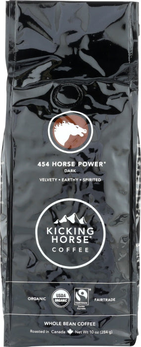 KICKING HORSE: 454 Horse Power Whole Bean Coffee, 10 oz