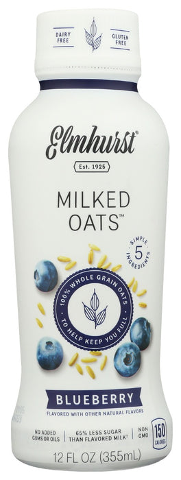 ELMHURST: Milk Oat Blueberry, 12 oz