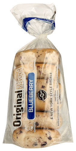 ORIGINAL BAGEL: Bagel Blueberry Unsliced, 25.5 oz