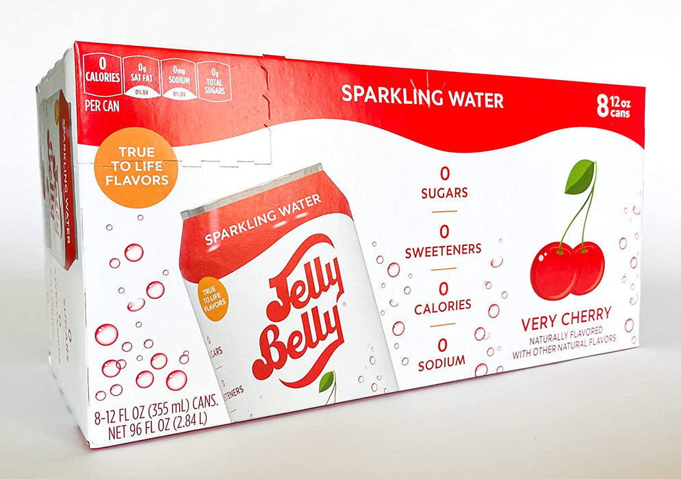 JELLY BELLY: Water Very Cherry 8 Cans, 96 FO