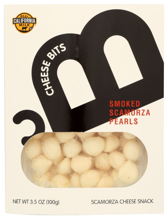 CHEESE BITS: Smoked Scamorza Pearls, 3.5 oz