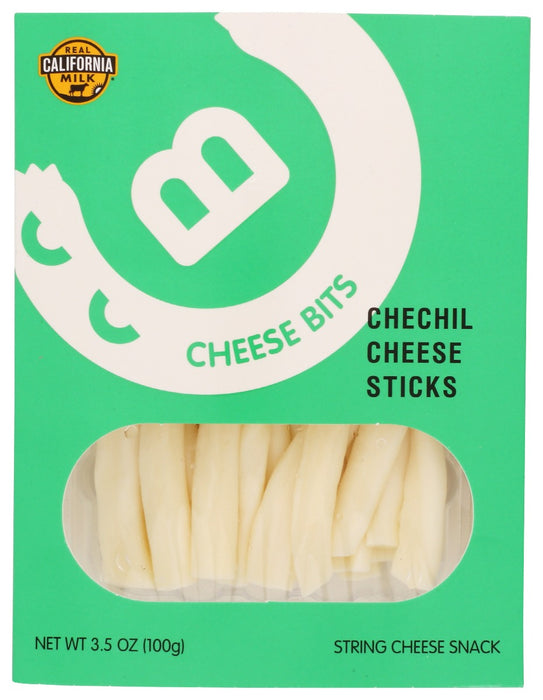 CHEESE BITS: Fresh Chechil Cheese Sticks, 3.5 oz