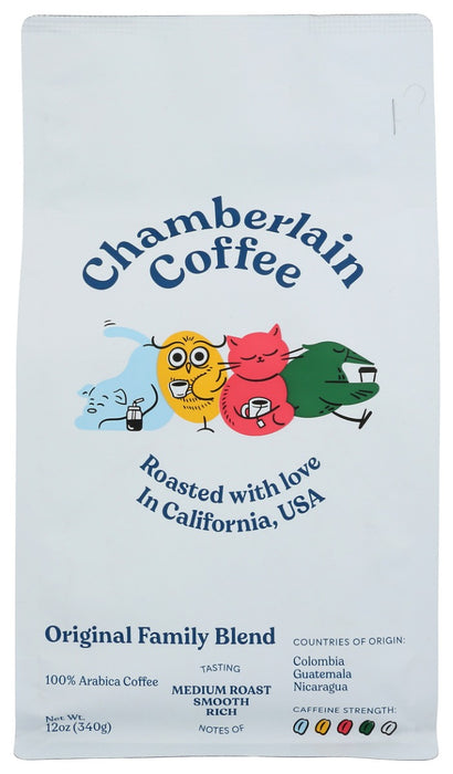 CHAMBERLAIN COFFEE: Coffee Ground Family Blend, 12 OZ