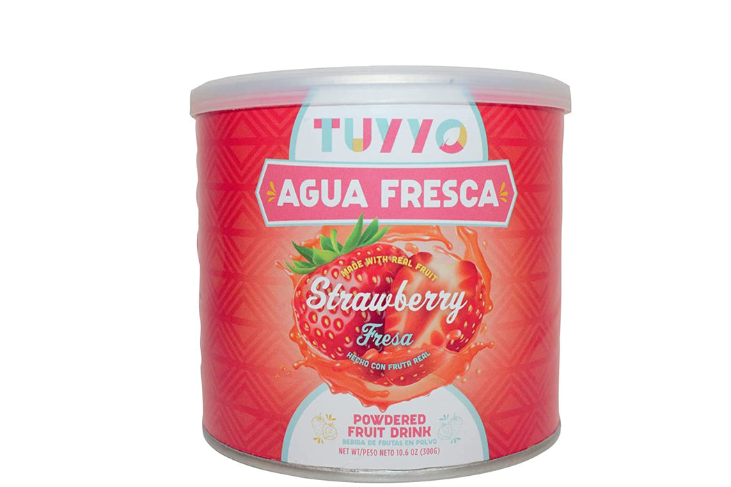 TUYYO: Strawberry Agua Fresca Powdered Fruit Drink, 10.6 oz