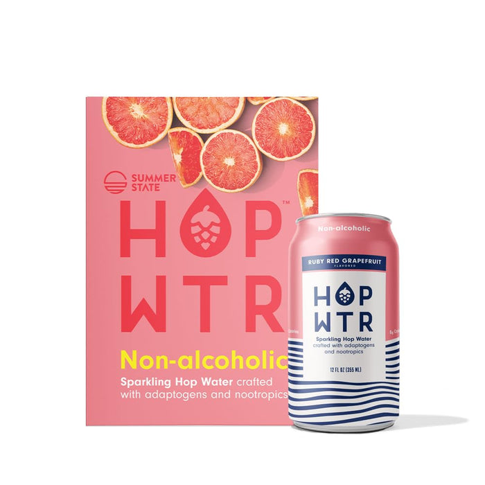 HOP WTR: Ruby Red Grapefruit Sparkling Water 6pk, 72 oz
