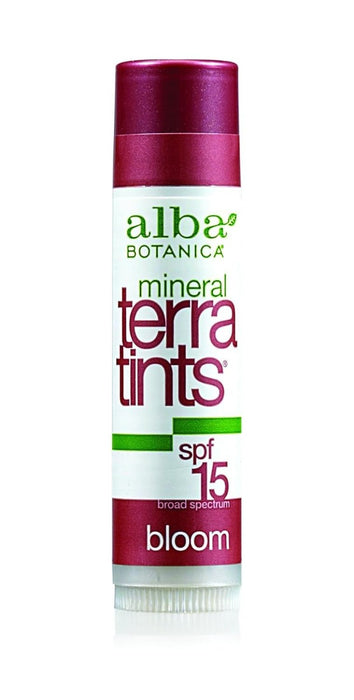 ALBA BOTANICA: Terra Tints Lip Balm Bloom Spf8, 0.15 oz