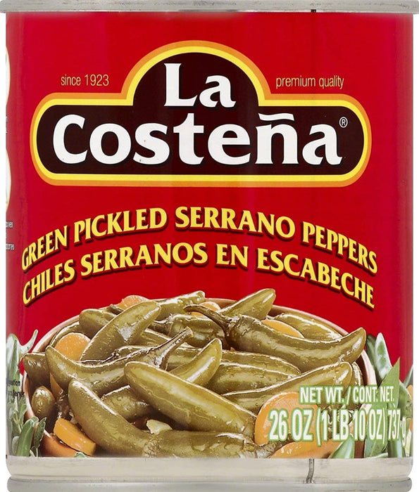 LA COSTENA: Serrano Peppers, 26 oz