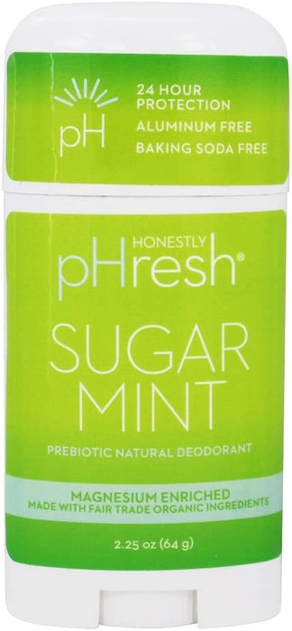 HONESTLY PHRESH: Sugar Mint Deodorant Stick, 2.25 oz