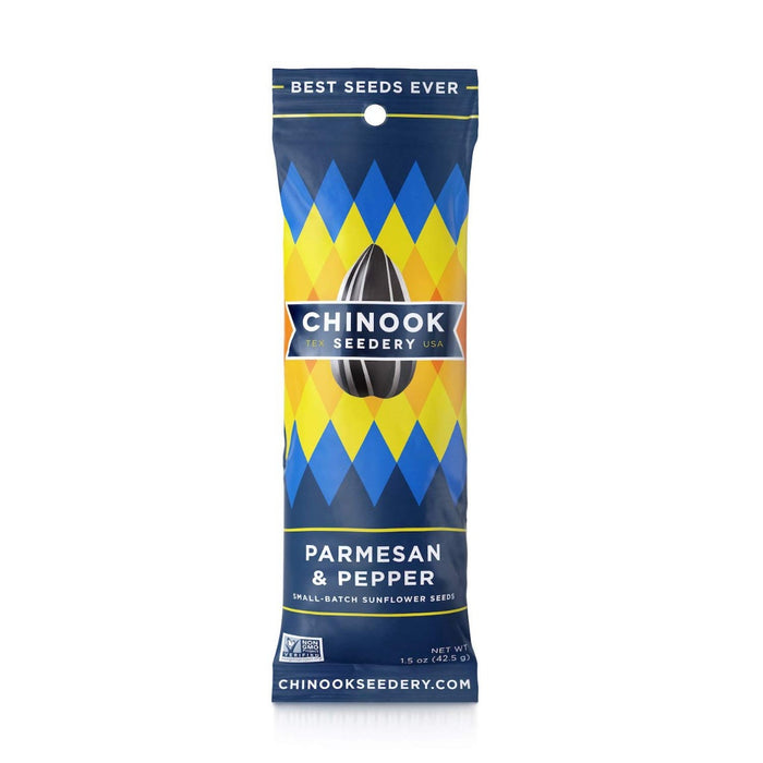 CHINOOK SEEDERY: Parmesan & Pepper Sunflower Seeds, 1.5 oz