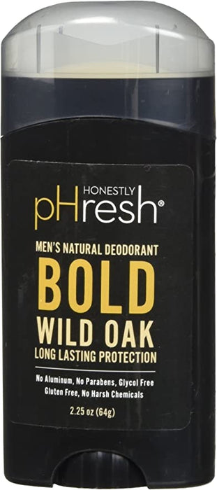 HONESTLY PHRESH: Bold Wild Oak Natural Deodorant Stick, 2.25 oz