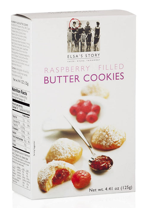 ELSAS STORY: Raspberry Filled Butter Cookies, 4.41 oz