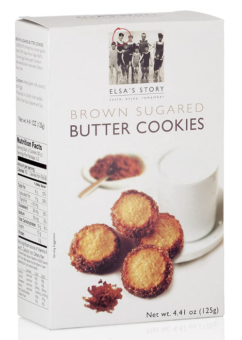 ELSAS STORY: Brown Sugared Butter Cookies, 4.41 oz