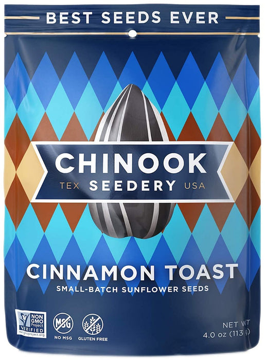 CHINOOK SEEDERY: Cinnamon Toast Sunflower Seeds, 4 oz