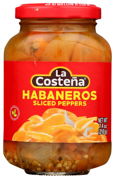 LA COSTENA: Habaneros Sliced Peppers, 7.4 oz