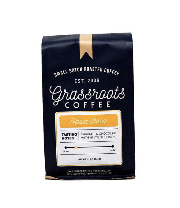 GRASSROOTS COFFEE ROASTER: Coffee House Blend, 12 OZ