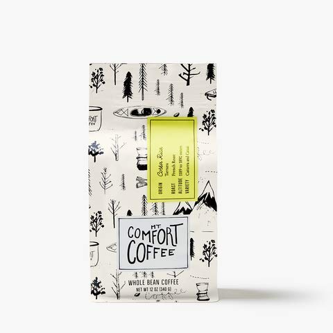 MT COMFORT COFFEE: Costa Rica French Roast Whole Bean Coffee, 12 oz