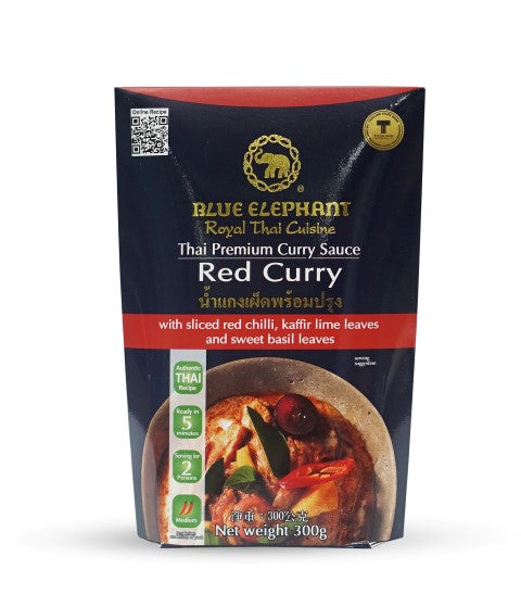 BLUE ELEPHANT ROYAL THAI CUISINE: Thai Premium Red Curry Sauce, 10.6 oz