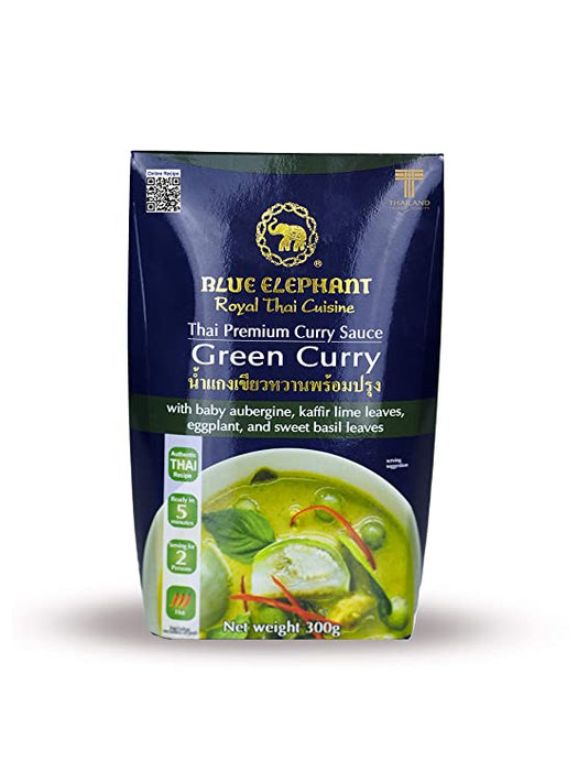 BLUE ELEPHANT ROYAL THAI CUISINE: Thai Premium Green Curry Sauce, 10.6 oz