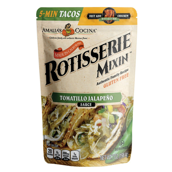 AMALIAS COCINA: Rotisserie Mixinn Tomatillo Jalapeño Sauce, 7 oz