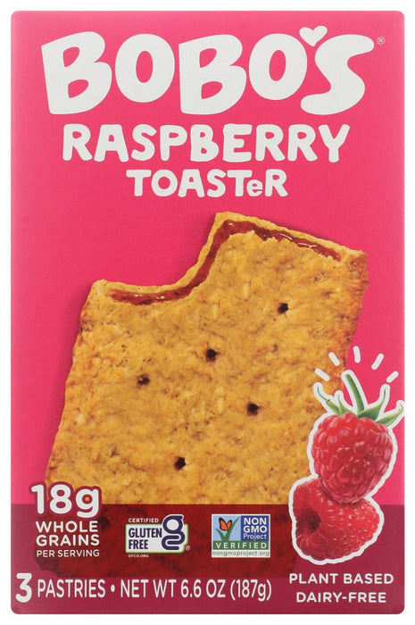 BOBOS OAT BARS: Raspberry Jam Toaster 3Pk, 6.6 oz