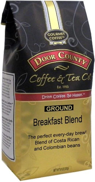 DOOR COUNTY COFFEE: Breakfast Blend Ground Coffee, 10 oz