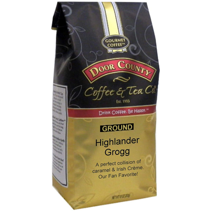 DOOR COUNTY COFFEE: Highlander Grogg Ground Coffee, 10 oz