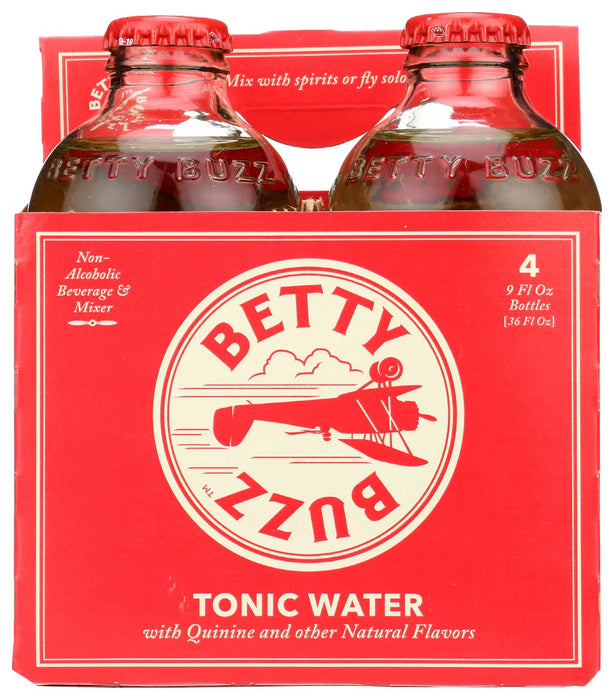 BETTY BUZZ: Tonic Water Cocktail Mixer 4 Pack, 36 fo
