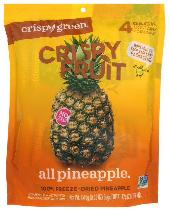 CRISPY GREEN: Pineapple Dried, 2.54 OZ
