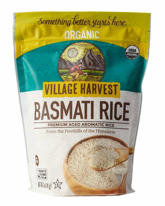 VILLAGE HARVEST: Organic Basmati Indian Rice, 16 oz