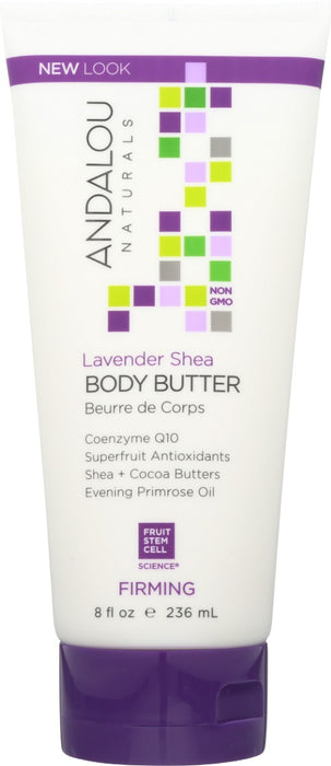 ANDALOU NATURALS: Lavender Shea Firming Body Butter, 8 oz