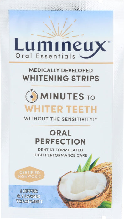 LUMINEUX: Single Use Teeth Whitening Strips, 3.2 oz