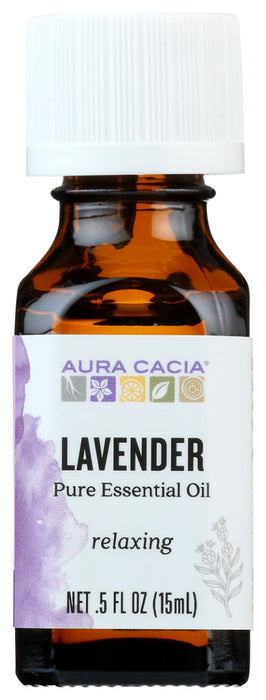 AURA CACIA: Lavender Essential Oil, 0.5 oz