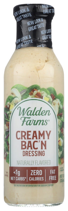 WALDEN FARMS: Creamy Bacon Zero Calorie Dressing, 12 fl