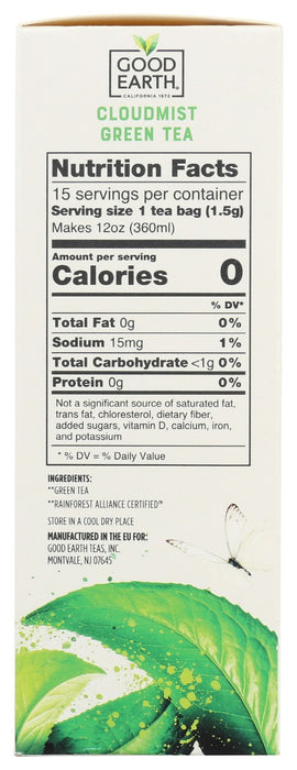 GOOD EARTH: Tea Sensorial Green, 15 bg