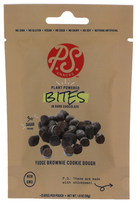 P.S. SNACKS COMPANY: Bites Fge Brwnie Ckie Dgh, 1.8 oz