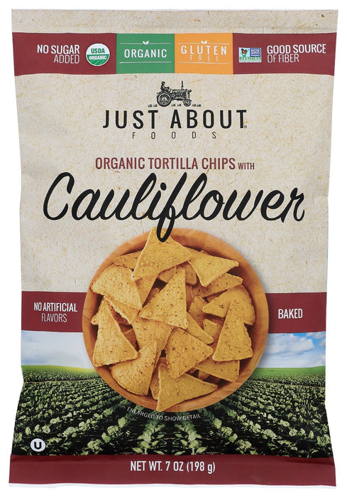JUST ABOUT FOODS: Chip Trtila Caulflwr Bkd, 7 oz