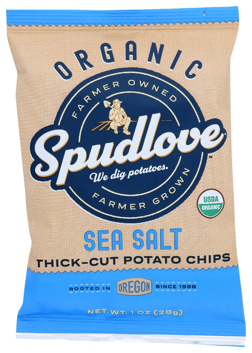 SPUDLOVE: Chips Thck Cut Sea Salt, 1 oz