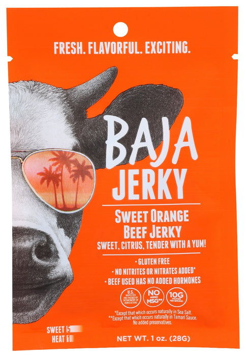 BAJA JERKY: Jerky Sweet Orange, 1 oz