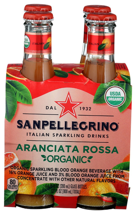 SAN PELLEGRINO: Arnciata Rosa Org 4Pk, 27 fo